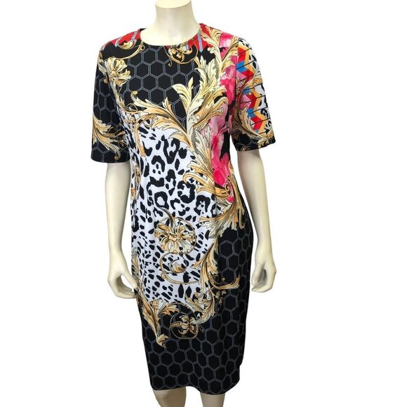 SCUBA Dresses & Skirts - SCUBA SHORT SLEEVE SHEATH DRESS SIZE MD NEW WITHOUT TAG